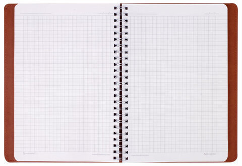 Тетрадь А5 (148x218 мм), BRAUBERG "Office PRO", гибкая, под кожу, гребень, 80 л., коричневая, 111044