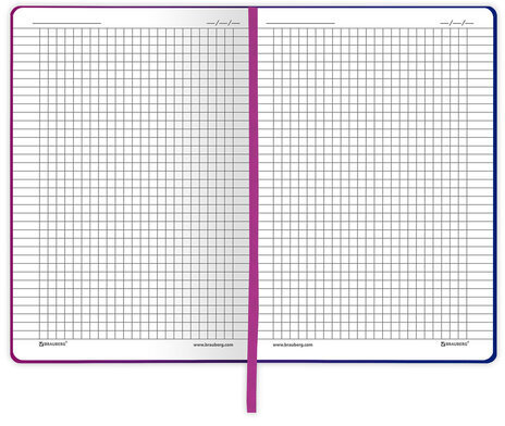 Блокнот А5 (143x210 мм), BRAUBERG VISTA "Ultraviolet", под кожу, гибкий, 80 л., 112061