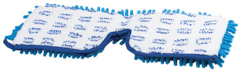 Насадка МОП плоская 40 см двусторонняя для швабр 601465/605026, микрофибра ворс/абразив, LAIMA, 601483