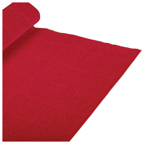 Бумага гофрированная/креповая (ИТАЛИЯ) 140 г/м2, 50х250 см, красно-оранжевая (980), BRAUBERG FIORE, 112563