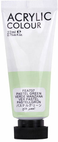 Краски акриловые художественные 8 ПАСТЕЛЬНЫХ цветов в тубах по 22 мл, BRAUBERG HOBBY, 192406