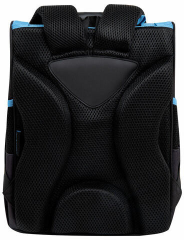 Ранец ПИФАГОР BASIC, 1 отделение, 3 кармана, эргономичная спинка, "Angry shark", 35х28х18 см, 272044