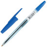 Ручка шариковая масляная "Офис", СИНЯЯ, корпус тонированный синий, узел 1 мм, линия письма 0,7 мм, ОФ999