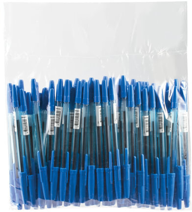 Ручка шариковая масляная "Офис", СИНЯЯ, корпус тонированный синий, узел 1 мм, линия письма 0,7 мм, ОФ999