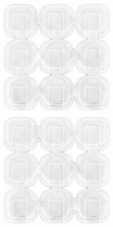 Крючки самоклеящиеся для гирлянд и проводов 1,5х1,5 см, КОМПЛЕКТ 18 шт., LAIMA Home, 608795