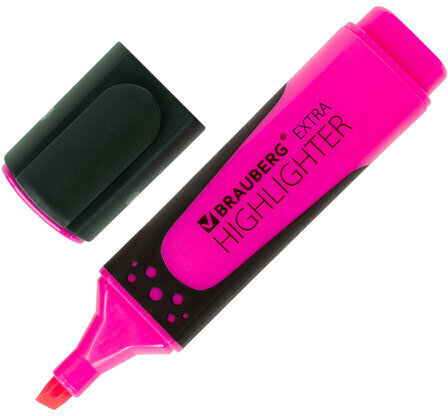 Набор текстовыделителей 12 ЦВЕТОВ на подставке, BRAUBERG "EXTRA", прорезиненный корпус, линия 1-5 мм, 151758