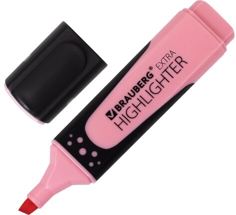 Набор текстовыделителей 12 ЦВЕТОВ на подставке, BRAUBERG "EXTRA", прорезиненный корпус, линия 1-5 мм, 151758