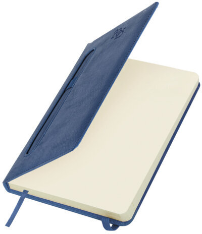 Ежедневник датированный 2025 А5 138x213 мм, BRAUBERG "Optimal", под кожу, резинка-фиксатор, держатель для ручки, синий, 115891