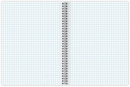 Тетрадь В5 (175х248 мм), 80 л., BRAUBERG, гребень, клетка, обложка пластик, "ОФИС", 401796