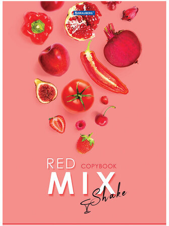 Тетрадь А4, 80 л., BRAUBERG, скоба, клетка, обложка картон, "Mix", 404046