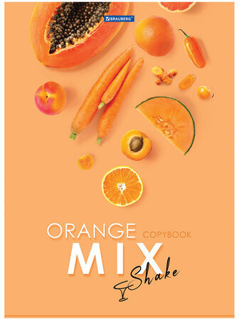 Тетрадь А4, 80 л., BRAUBERG, скоба, клетка, обложка картон, "Mix", 404046