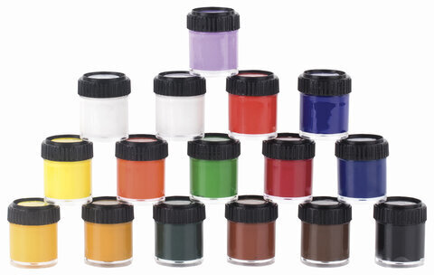 Гуашь художественная BRAUBERG ART CLASSIC, НАБОР 16 цветов в баночках по 22 мл, 191584