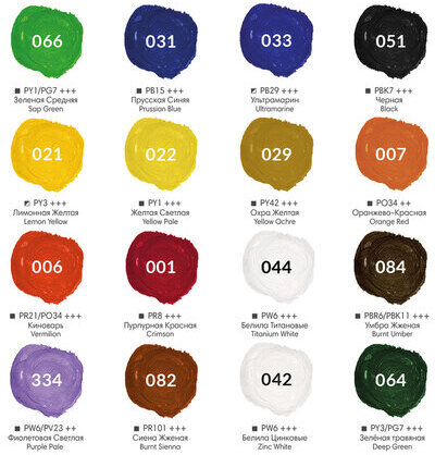 Гуашь художественная BRAUBERG ART CLASSIC, НАБОР 16 цветов в баночках по 22 мл, 191584