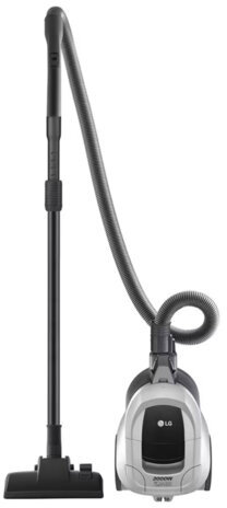 Пылесос LG VC5420NNTS с контейнером "циклон", 2000 Вт, мощность всасывания 380 Вт, серебристый/черный