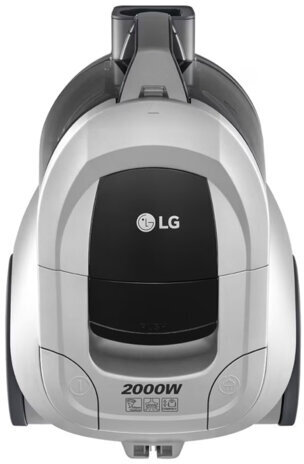 Пылесос LG VC5420NNTS с контейнером "циклон", 2000 Вт, мощность всасывания 380 Вт, серебристый/черный