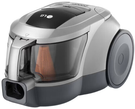 Пылесос LG VC5420NNTS с контейнером "циклон", 2000 Вт, мощность всасывания 380 Вт, серебристый/черный