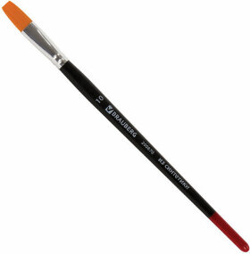 Кисть BRAUBERG синтетика, плоская, №10, 200870