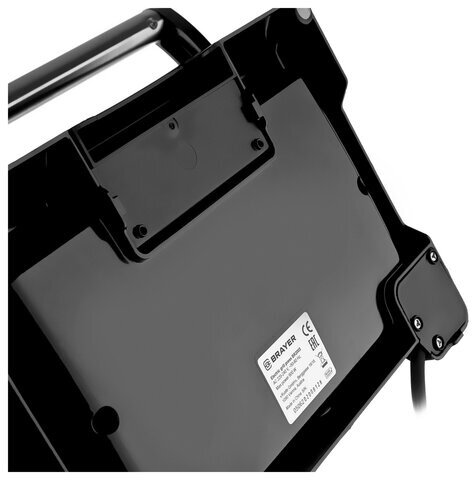 Электрогриль BRAYER BR2003, 900 Вт, фиксированные панели, серебро/черный