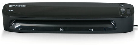 Ламинатор BRAUBERG L435, формат A3, толщина пленки 1 сторона 75-125 мкм, скорость 51 см/мин, 531018