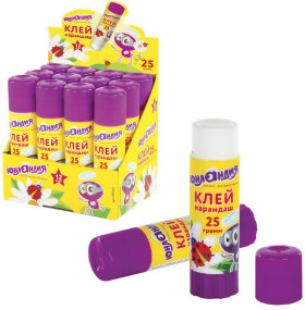 Клей-карандаш ЮНЛАНДИЯ &quot;ЮНЛАНДИК И БОЖЬЯ КОРОВКА&quot;, 25 г, улучшенный, 227612