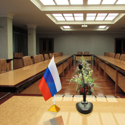 Флаг России настольный 14х21 см, без герба, BRAUBERG, 550184, RU22