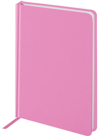 Ежедневник недатированный МАЛЫЙ ФОРМАТ А6 (100x150 мм) BRAUBERG "Select", балакрон, 160 л., розовый, 111685