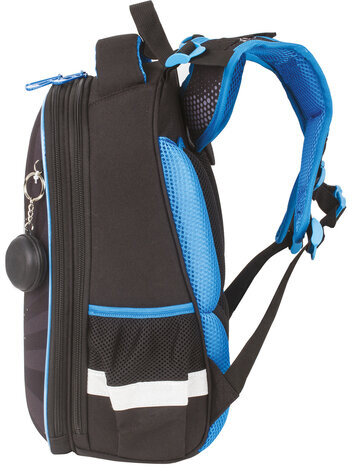 Ранец BRAUBERG PREMIUM, 2 отделения, с брелком, "Moon", СВЕТЯЩИЙСЯ, 38х29х16 см, 229905