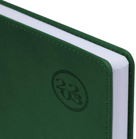 Ежедневник датированный 2023 БОЛЬШОЙ ФОРМАТ 210х297 мм А4, BRAUBERG "Favorite", зеленый, 113906