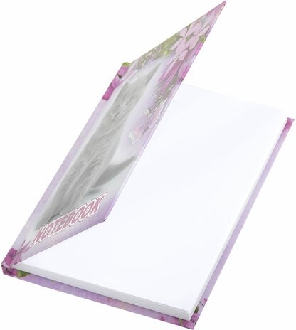 Блокнот МАЛЫЙ ФОРМАТ 110х147 мм А6, 80 л., твердый переплет, клетка, выборочный лак, BRAUBERG, "Котята", 122192