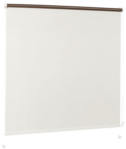 Штора рулонная светонепроницаемая (Блэкаут) BRABIX 120х175 см, белый/серебро, 606017