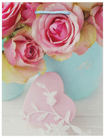 Пакет подарочный 17,8x9,8x22,9 см, ЗОЛОТАЯ СКАЗКА "Нежность", ламинированный, 606579