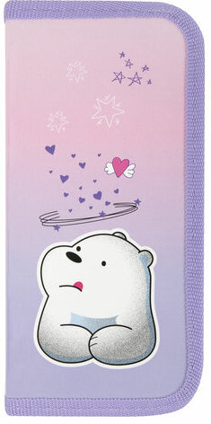 Пенал ПИФАГОР, 1 отделение, ламинированный картон, 19х9 см, "White bear", 271098