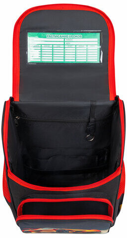 Ранец ПИФАГОР BASIC, 1 отделение, 3 кармана, эргономичная спинка, "Cool wheels", 35х28х18 см, 272045