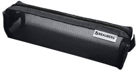 Пенал-тубус BRAUBERG, сетка, 22х5х5 см, черный, 272234