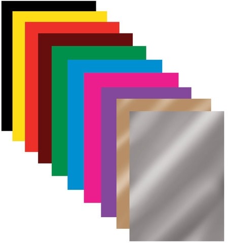 Цветная бумага А4 мелованная (глянцевая), ВОЛШЕБНАЯ, 10 листов 10 цветов, на скобе, BRAUBERG, 200х275 мм, "Зайчата", 129926