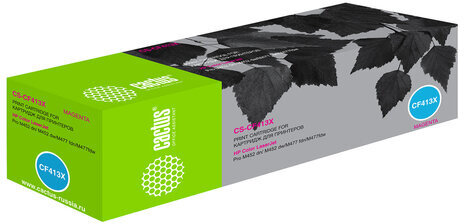 Картридж лазерный CACTUS (CS-CF413X) для HP LaserJet Pro M477fdn/fdw/M452dn/nw, пурпурный, ресурс 5000 стр.