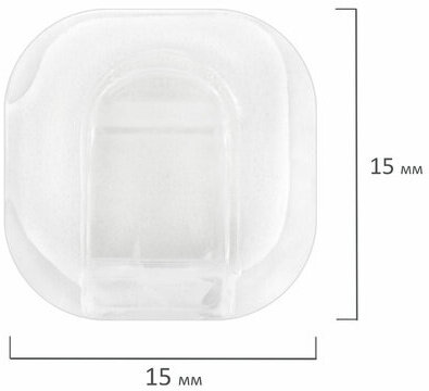 Крючки самоклеящиеся для гирлянд и проводов 1,5х1,5 см, КОМПЛЕКТ 36 шт., LAIMA Home, 608796