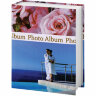 Фотоальбом BRAUBERG на 304 фотографии 10х15 см, твердая обложка, "Романтика", голубой с розовым, 390675