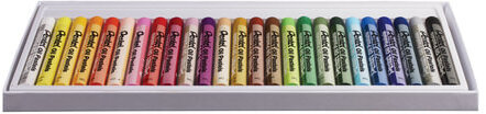 Пастель масляная художественная PENTEL "Oil Pastels", 25 цветов, круглое сечение, картонная упаковка, PHN4-25