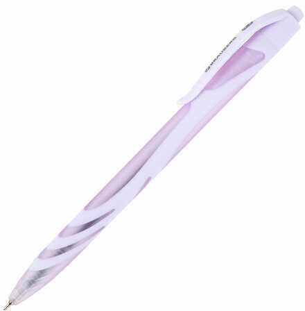 Ручка шариковая автоматическая BRAUBERG ULTRA COLOR PASTEL, soft-touch, СИНЯЯ, пишущий узел 0,7 мм, линия 0,35 мм, 144204