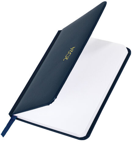 Еженедельник датированный 2024 МАЛЫЙ ФОРМАТ 95х155 мм А6, BRAUBERG "Select", балакрон, синий, 115047