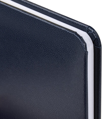 Еженедельник датированный 2024 МАЛЫЙ ФОРМАТ 95х155 мм А6, BRAUBERG "Select", балакрон, синий, 115047