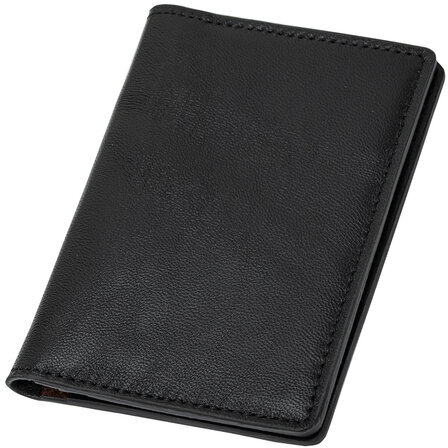 Обложка для паспорта и документов 7 в 1 натуральная кожа, без тиснения, черная, BRAUBERG, 238196