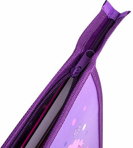 Папка для тетрадей ПИФАГОР А5, 1 отделение, пластик, на молнии, "Awesome", 271494