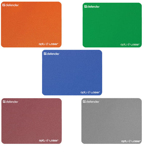 Коврик для мыши DEFENDER Silver opti-laser, полипропилен+ PU, 220х180х0,4 мм, 5 видов, 50410