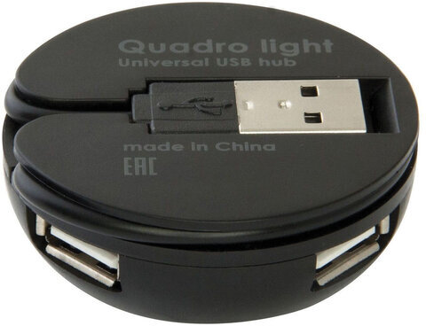 Хаб DEFENDER Quadro Light, USB 2.0, 4 порта, 83201
