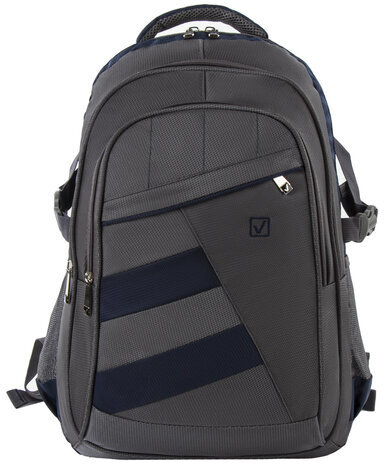 Рюкзак BRAUBERG "MainStream 2", 35 л, размер 45х32х19 см, ткань, серо-синий, 224446
