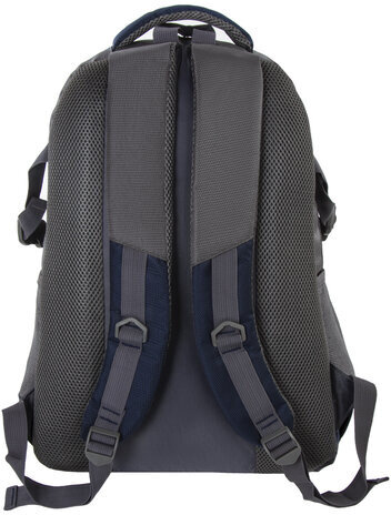 Рюкзак BRAUBERG "MainStream 2", 35 л, размер 45х32х19 см, ткань, серо-синий, 224446