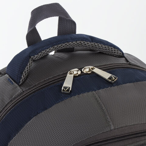 Рюкзак BRAUBERG "MainStream 2", 35 л, размер 45х32х19 см, ткань, серо-синий, 224446