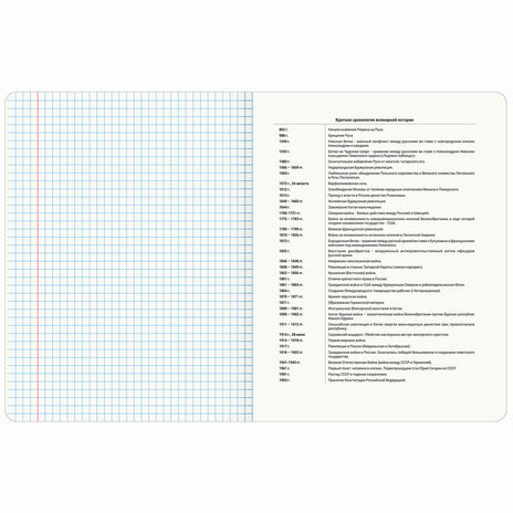 Тетрадь предметная "СИЯНИЕ ЗНАНИЙ" 48 л., глянцевый лак, ИСТОРИЯ, клетка, BRAUBERG, 404527